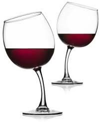A Tipsy Wine Glass