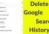 Google search history
