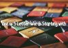 List of 5 Letter Words Starting with A