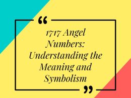 1717 Angel Numbers