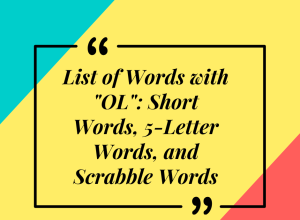 List of Words with OL