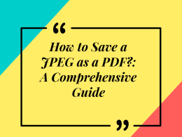 Save a JPEG as a PDF